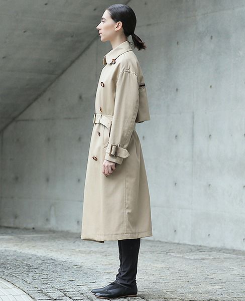 SWANLAKE.ビッグトレンチコート[CO-1101/BEIGE]