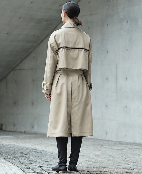 SWANLAKE.ビッグトレンチコート[CO-1101/BEIGE]