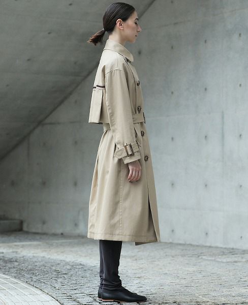 SWANLAKE.ビッグトレンチコート[CO-1101/BEIGE]