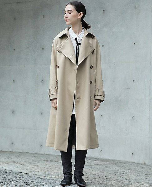SWANLAKE.ビッグトレンチコート[CO-1101/BEIGE]