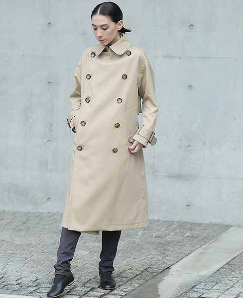 SWANLAKE.ビッグトレンチコート[CO-1101/BEIGE]