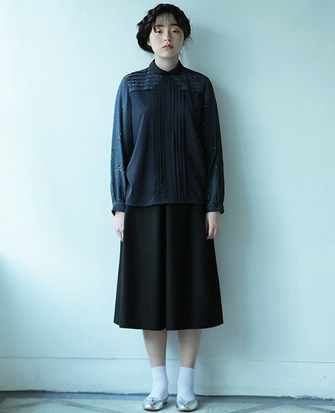 JUN OKAMOTO.星屑の中で出会ったブラウス[CH-33101/NAVY STAR]