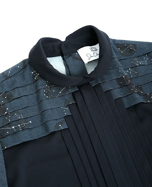 JUN OKAMOTO.星屑の中で出会ったブラウス[CH-33101/NAVY STAR]