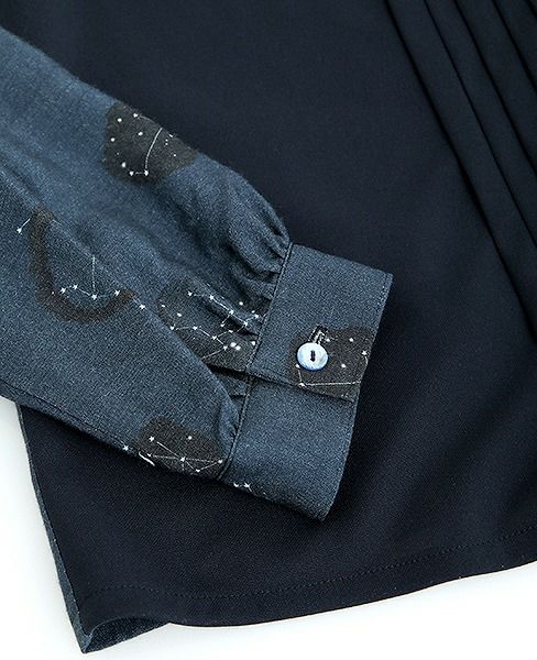 JUN OKAMOTO.星屑の中で出会ったブラウス[CH-33101/NAVY STAR]