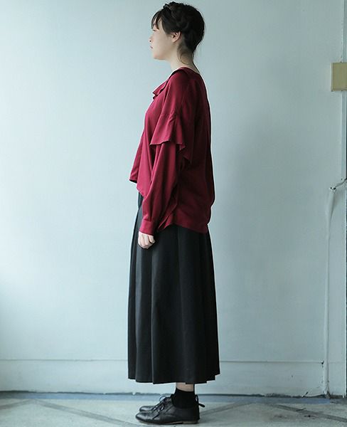 JUN OKAMOTO.赤ワインとオリーブ漬けのような関係のトップス[TOP-33192/BORDEAUX]