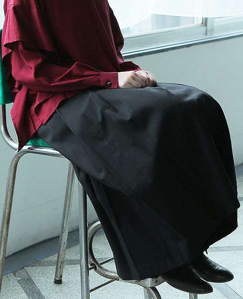 JUN OKAMOTO.新月の夜空みたいなスカート[J-33090/BLACK]