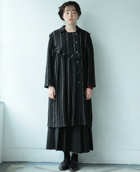 JUN OKAMOTO.ブロンズのヴィーナス像みたいなワンピース[RO-33199/BLACK]