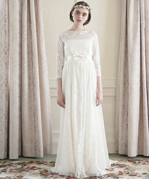 Palm wedding order made.hoshi 総レースドレス