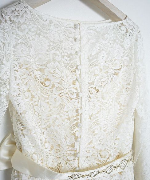 Palm wedding order made.hoshi 総レースドレス