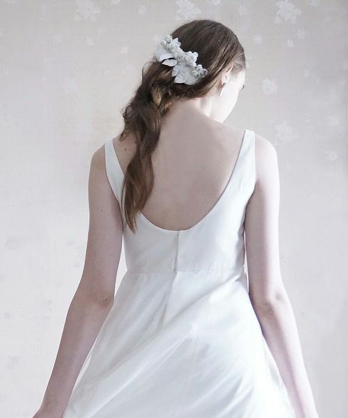 Palm wedding.hoshi アンティークアートフラワーコーム