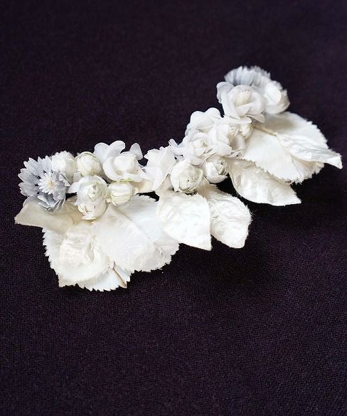 Palm wedding.hoshi アンティークアートフラワーコーム