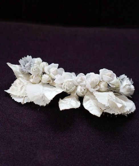 Palm wedding.hoshi アンティークアートフラワーコーム