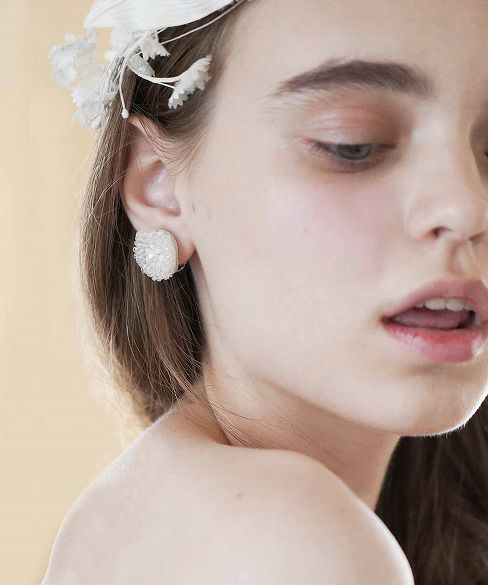 Palm wedding.hoshi アンティークビーズイヤリング