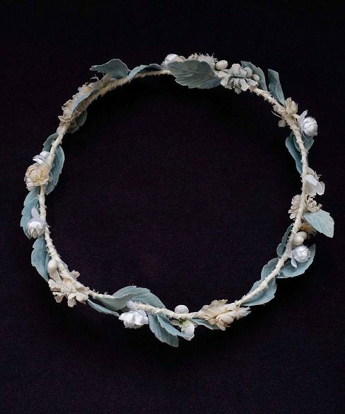 Palm wedding.hoshi オーガニックコットン草木染め葉っぱ花冠