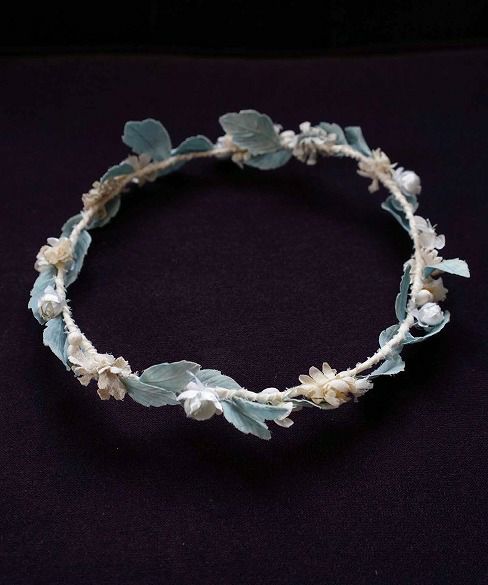 Palm wedding.hoshi オーガニックコットン草木染め葉っぱ花冠