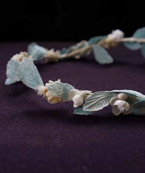 Palm wedding.hoshi オーガニックコットン草木染め葉っぱ花冠