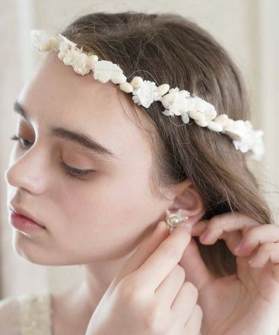 Palm wedding.hoshi シルクシフォン実冠