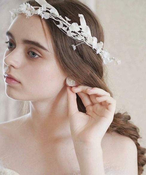 Palm wedding.hoshi すずらん白花冠