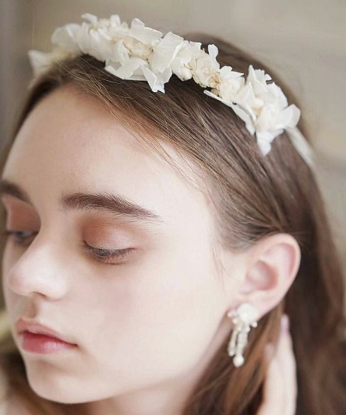 Palm wedding.hoshi プリザーブドフラワーアートフラワーの花冠