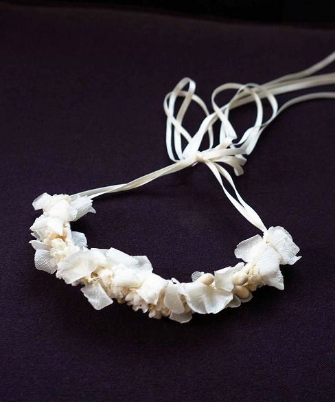 Palm wedding.hoshi プリザーブドフラワーアートフラワーの花冠