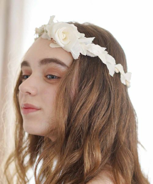 Palm wedding.hoshi 葉っぱをモチーフとした花冠