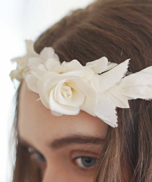 Palm wedding.hoshi 葉っぱをモチーフとした花冠