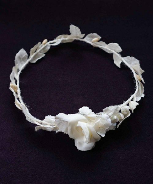 Palm wedding.hoshi 葉っぱをモチーフとした花冠