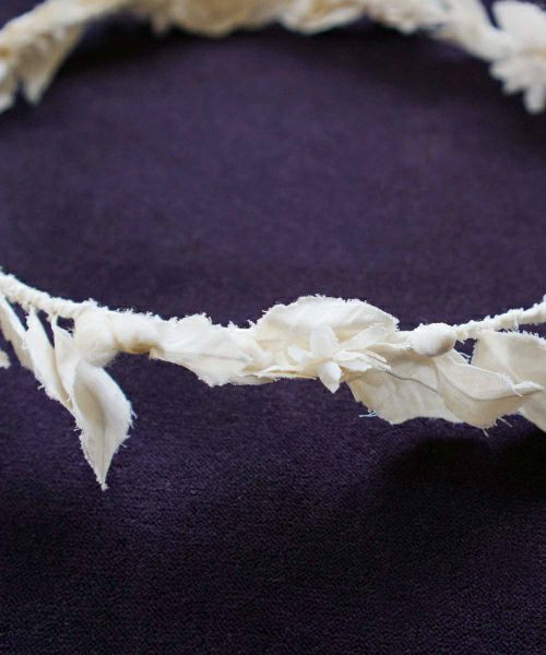 Palm wedding.hoshi 葉っぱをモチーフとした花冠