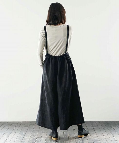 Mochi.モチ.suspenders wide pants [18AW-PT01]