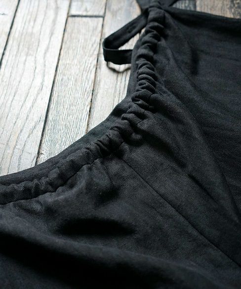 Mochi.モチ.suspenders wide pants [18AW-PT01]