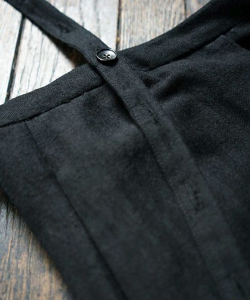 Mochi.モチ.suspenders wide pants [18AW-PT01]