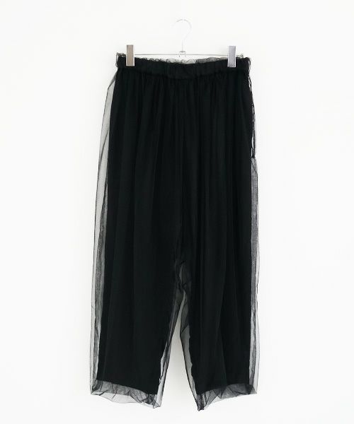 MIYAO ミヤオ.tulle pants [MQ-P-06/黒×黒]
