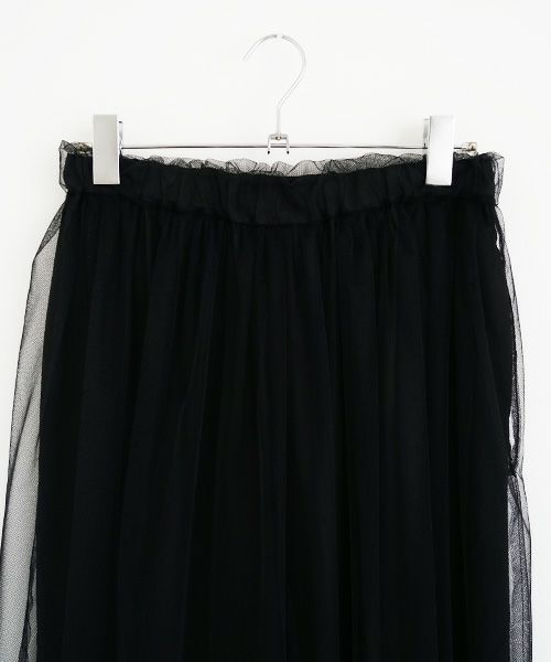 MIYAO ミヤオ.tulle pants [MQ-P-06/黒×黒]