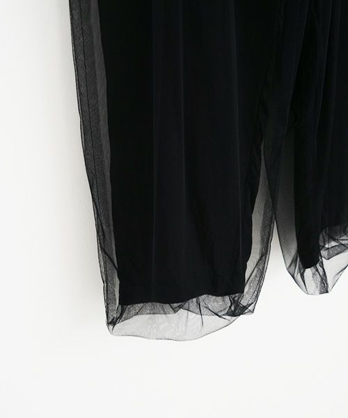 MIYAO ミヤオ.tulle pants [MQ-P-06/黒×黒]
