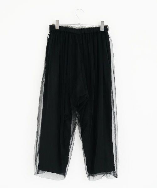 MIYAO ミヤオ.tulle pants [MQ-P-06/黒×黒]