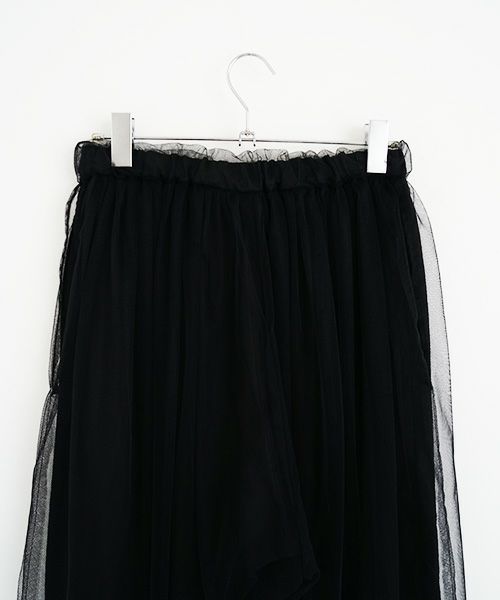 MIYAO ミヤオ.tulle pants [MQ-P-06/黒×黒]