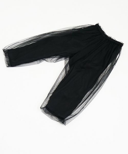 MIYAO ミヤオ.tulle pants [MQ-P-06/黒×黒]