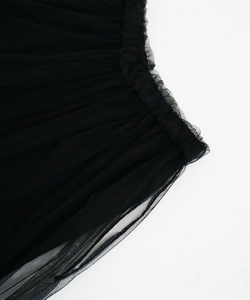 MIYAO ミヤオ.tulle pants [MQ-P-06/黒×黒]