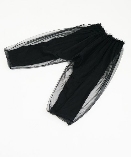 MIYAO ミヤオtulle pants [MQ-P-06/黒×黒]通販 店舗 公式