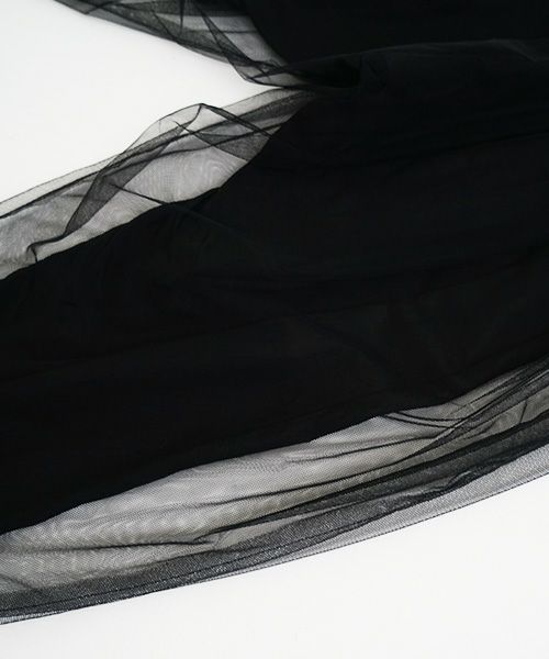 MIYAO ミヤオtulle pants [MQ-P-06/黒×黒]通販 店舗 公式