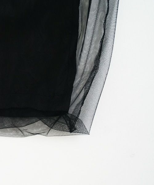 MIYAO ミヤオtulle pants [MQ-P-06/黒×黒]通販 店舗 公式