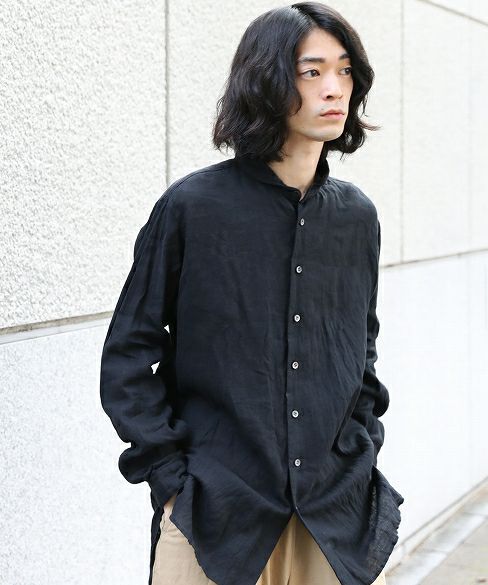 suzuki takayukiスズキタカユキone-piece shawl collar shirt[S193-06