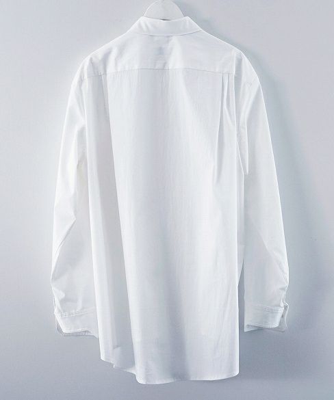 hatra ハトラ.Crater Drape Shirt[9-SH01-WHITE/BLUE]