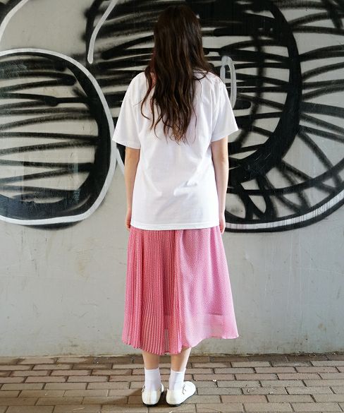 rinrinka.unclear scent logo T-shirt[i-RRK19SS-T/White×Pink]