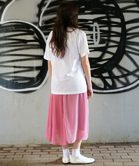 rinrinka.unclear scent logo T-shirt[i-RRK19SS-T/White×Pink]
