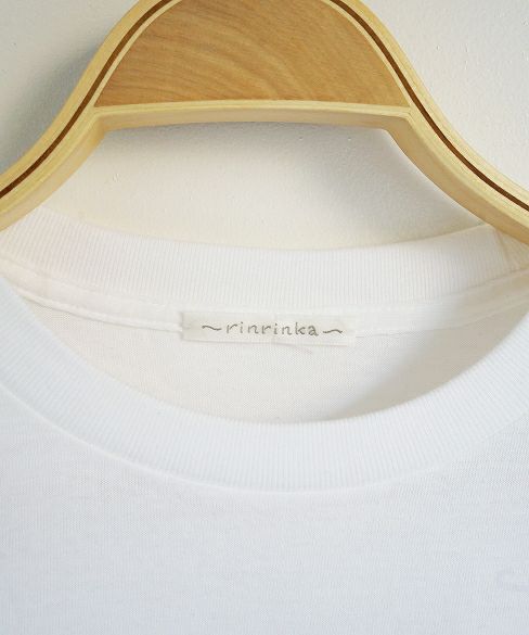 rinrinka.unclear scent logo T-shirt[i-RRK19SS-T/White×Pink]