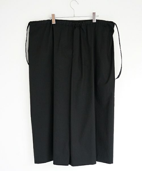 Mochi.モチ.black wide suspenders pants [19SS-P01]
