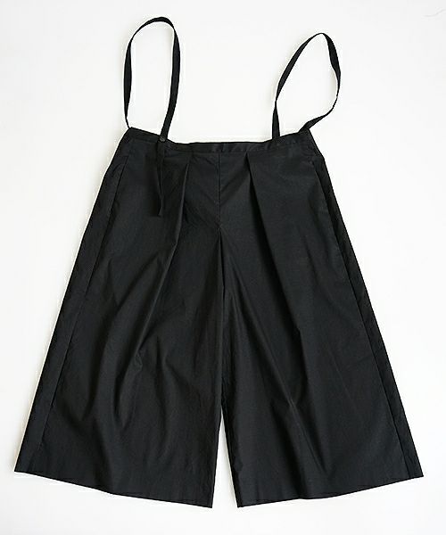 Mochi.モチ.black wide suspenders pants [19SS-P01]