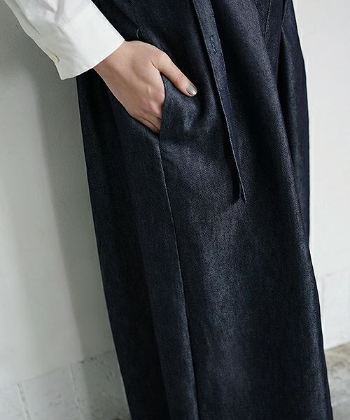 Mochi.モチ.denim wide suspenders pants [19SS-P02]