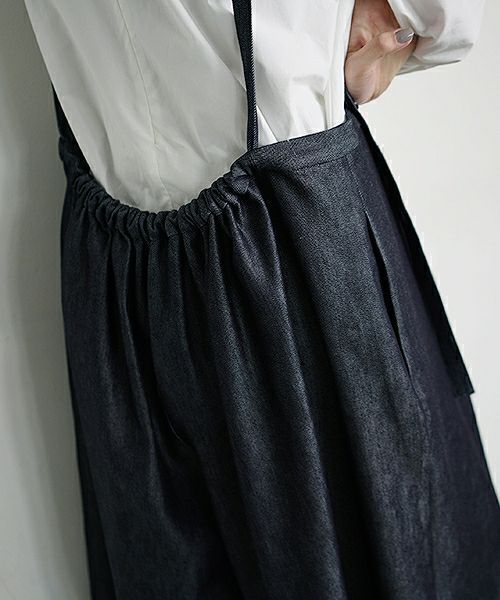 Mochi.モチ.denim wide suspenders pants [19SS-P02]
